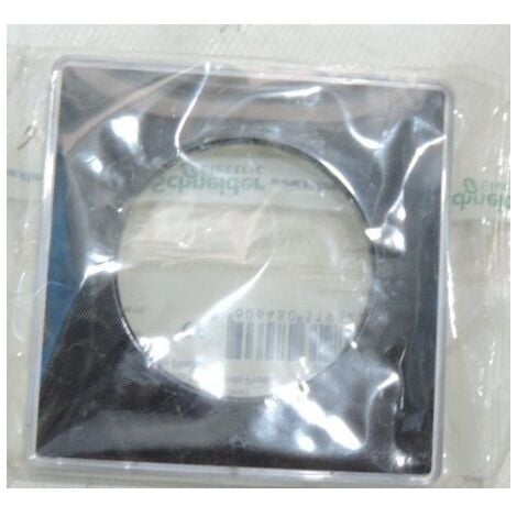 Plaque simple noire support blanc 1 poste pour appareillage ODACE You SCHNEIDER ELECTRIC S520902Z