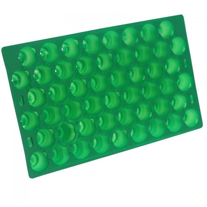 Plaque souple 51 alvéoles rondes Ø 4,6cm - 50x30x5,5cm Lot de 2