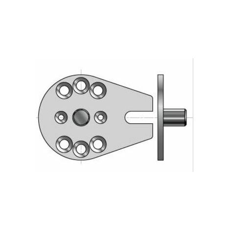 Plaque store ø 12 avec pion de centrage pour PHOENIX somfy
