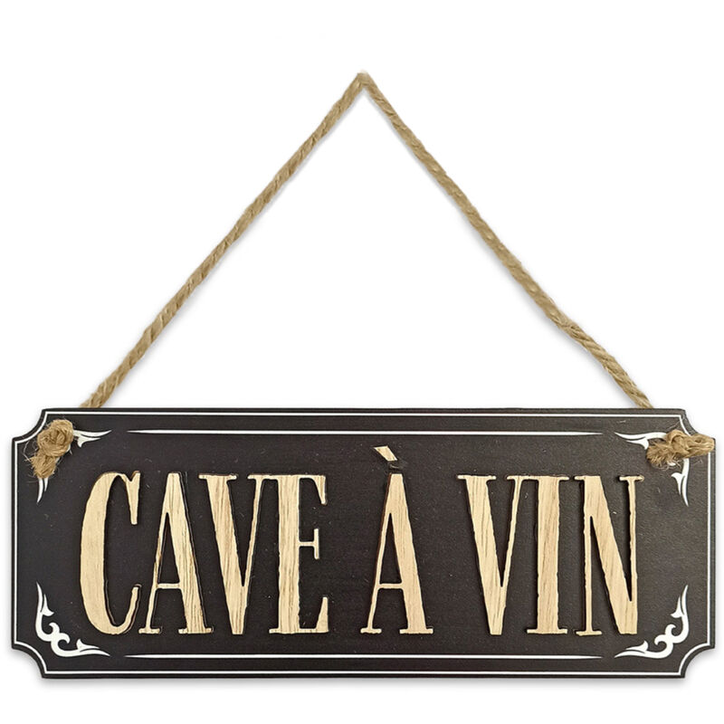 SUD TRADING Cadoons Plaque &agrave; suspendre cave a vin