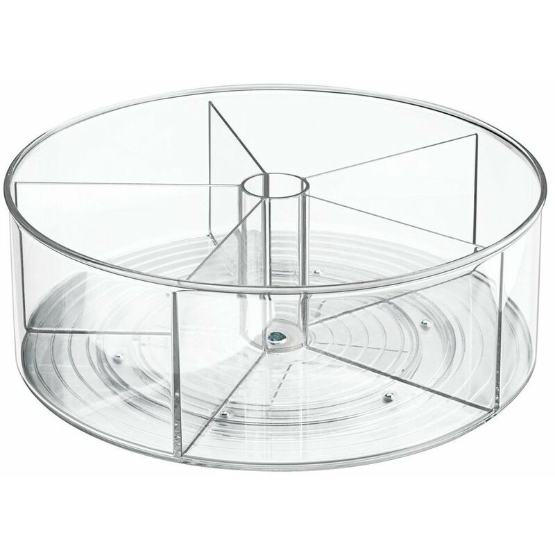 Idesign Interdesign Plaque tournante compartimentée plastique linus