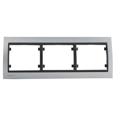 Plaque Triple Horizontale Métal Aluminium  Delta IRIS - SIEMENS