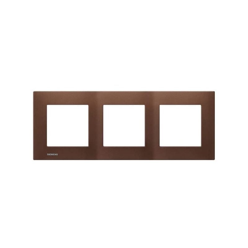 Delta viva plaque triple métal marron SIE007962 - Siemens