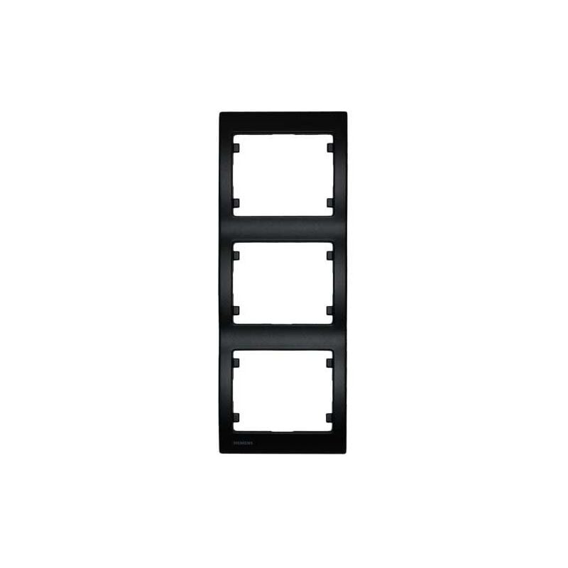 Siemens Delta Iris Plaque Triple Verticale Anthracite Sie003223