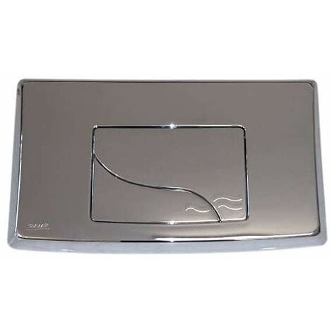 plaque ue integra double touche chrome batichasse 500, siamp, ref.34015610