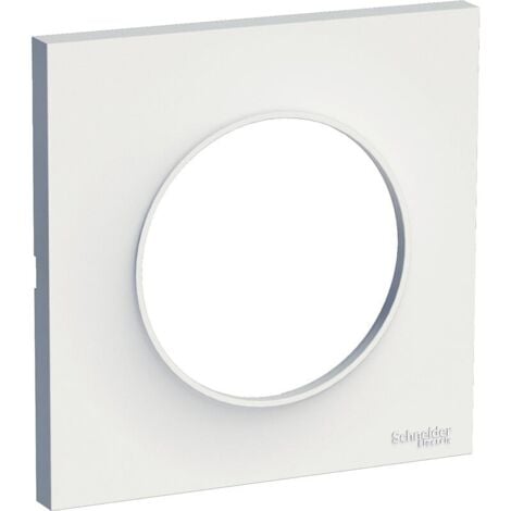 plaque ue odace styl 3 postes horizontaux ou verticaux 71 mm blanc