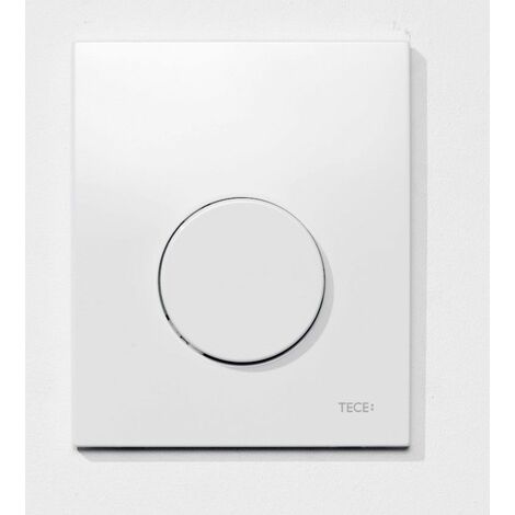 Plaque Urinoir Teceloop  Plaque de commande: Blanc, anti-bactérien