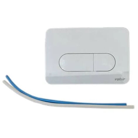 Plaque Valsir Blanche double débit pour Cubik