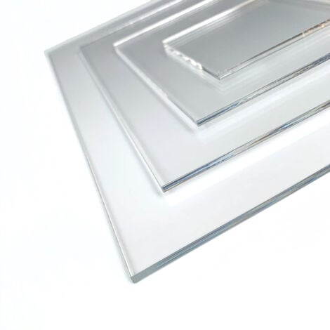 Plaque Verre Acrylique 4 mm. Feuille de verre acrylique transparent. Verre synthétique extrudé. Plaque PMMA XT. - 80 x 100 cm (800 x 1000 mm)