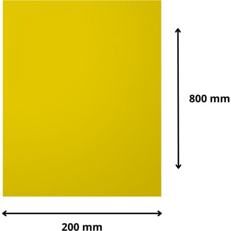 Plaque verre acrylique miroir or 3 mm - 20 x 80 cm (200 x 800 mm) - Verre synthétique - Bord droits - Plexiglass