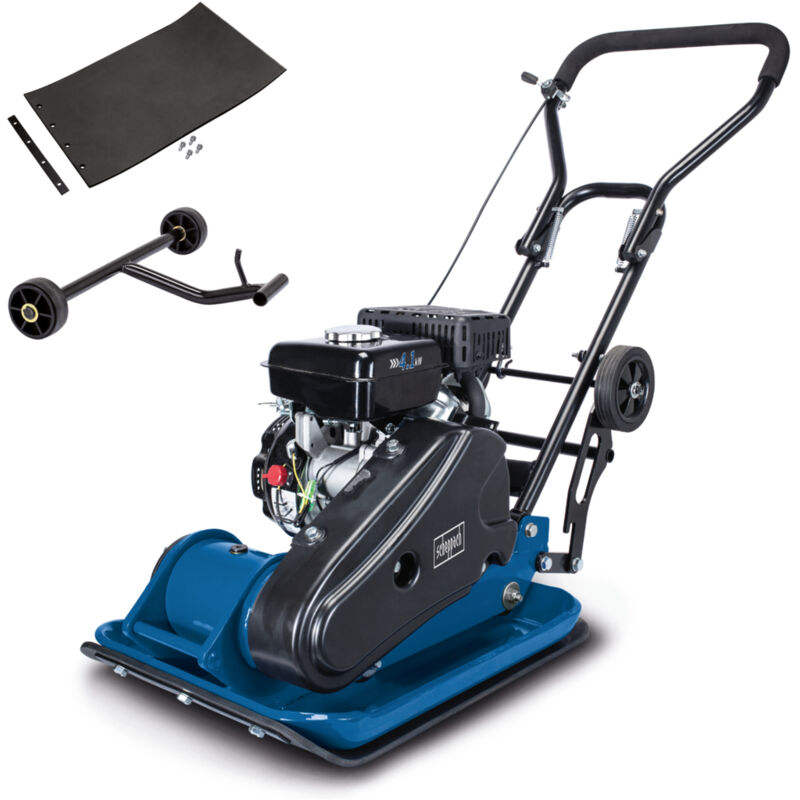 Scheppach - Plaque vibrante thermique HP2300S – Compacteur 5,6 cv – Pression de compactage 23 kN – Profondeur 35 cm – Vitesse 15 m/min – Tapis