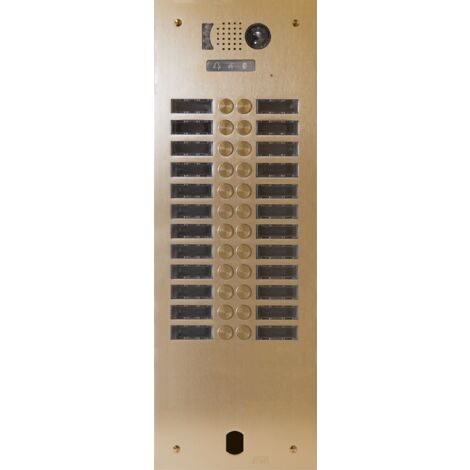 Plaque video alu 2r 24 bp 2VOICE champagne URMET V83/224CH