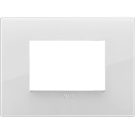 Plaque Vimar Arke 3 modules classic reflex glace 19653.66