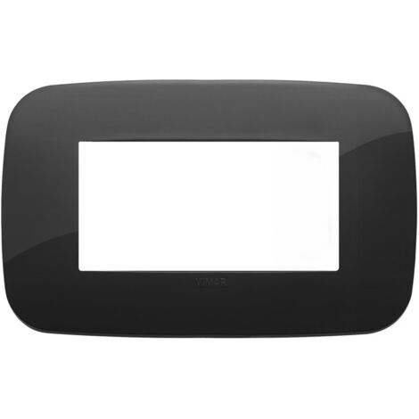Plaque Vimar Arke Round 4 modules noir 19684.81