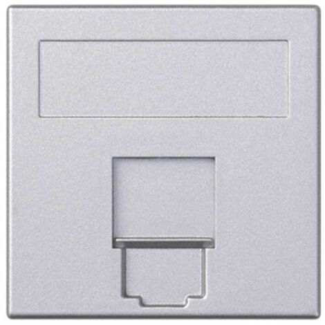 Plaque voix et données plate cg 1c amp / br / sy / kr / be aluminium SIMON 50000085-033