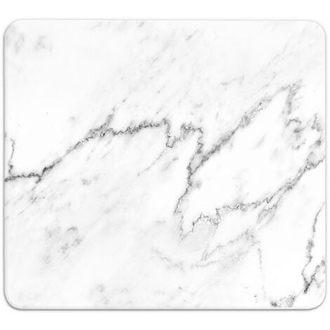 Plaque WENKO Multi-Platte 56 x 50 cm en verre marbré plaque de protection cuisine planche à découper en verre protection murale plaque multifonction marbre décoration pour cuisson et préparation