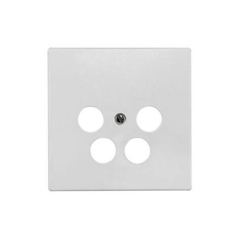Plaque WISI DW45T, 75 x 75 mm pour prise d’arrivée TWIN DB 54, 4 trous