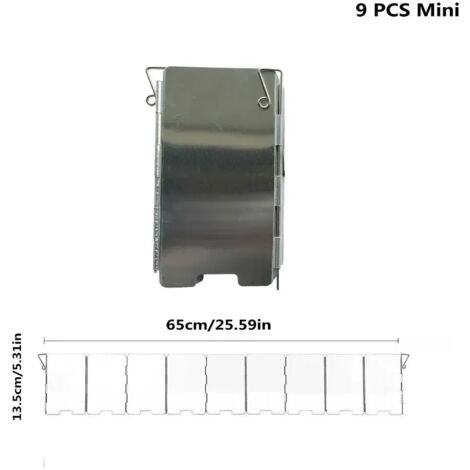Plaques 8/9/10/12/14/16 Pare-vent pour réchaud à gaz, idéal pour le camping, les pique-niques et la cuisson en extérieur. Écran coupe-vent en alliage d'aluminium pour réchauds portables.