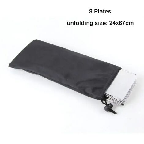 Plaques 8/9/10/12/14/16 Pare-vent pour réchaud à gaz, idéal pour le camping, les pique-niques et la cuisson en extérieur. Écran coupe-vent en alliage d'aluminium pour réchauds portables.