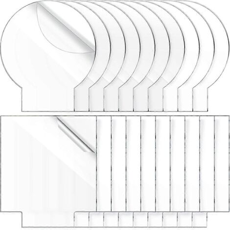 Plaques acryliques vierges de 2 mm pour base légère, en plastique coulé transparent, comme illustré.