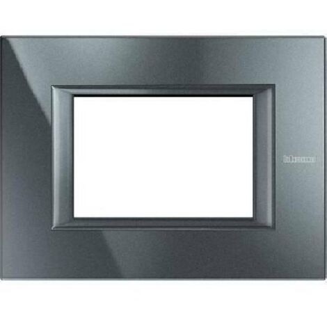 Plaques Bticino Axolute 3 Modules Anthracite Monochrome HA4803HS