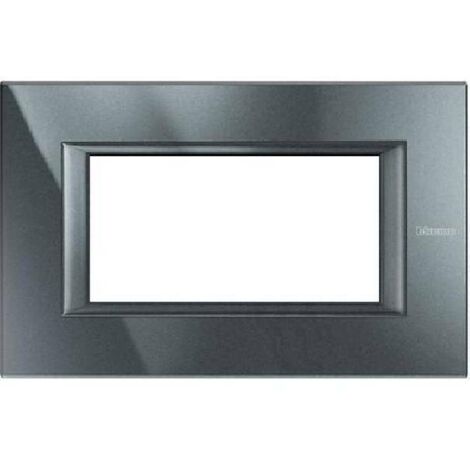 Plaques Bticino Axolute 4 Modules Anthracite Monochrome HA4804HS