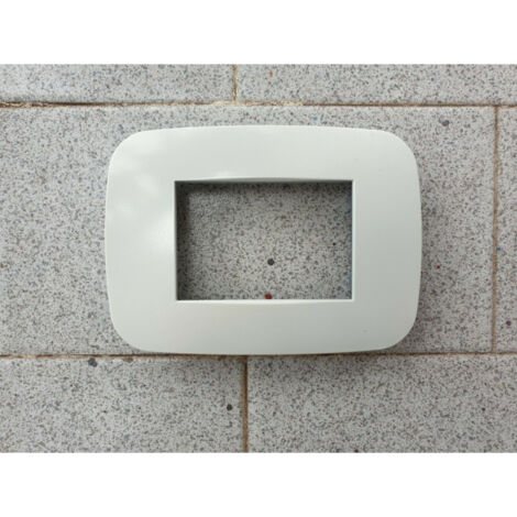 Plaques Compatibles Avec La Série Axolute Bticino Trous Colorés Gris
