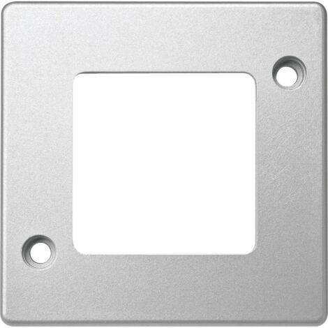Plaques de finition anti-vandalisme, 1 poste - aluminium - Schneider Electric - MTN480160