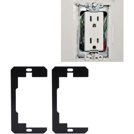 Plaques de nivellement pour interrupteurs - Kit 10 pièces - Métal résistant à l'eau - Équilibrage facile et installation rapide pour prises murales