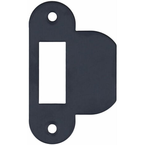 Plaques de verrouillage Noir pour serrure à entailler Arrondi - 1