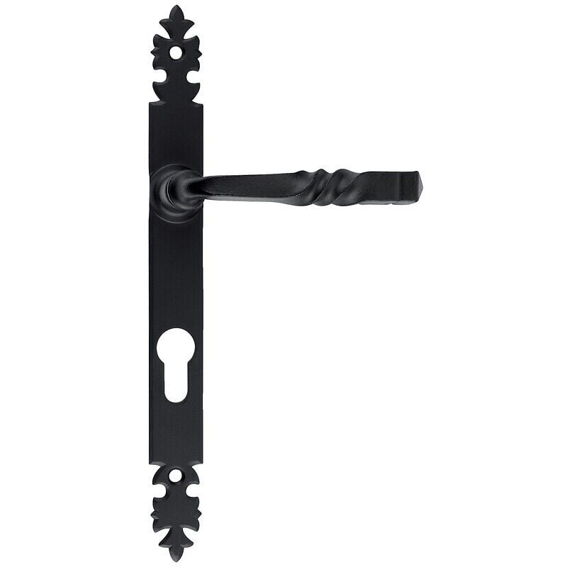 Plaques étroites de 285 x 25 mm finition fer noir cémenté pour Ensemble Bourgogne clé I - BOUVET