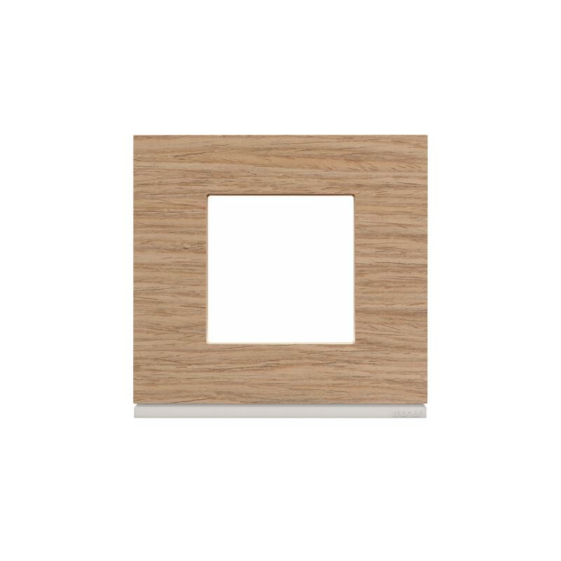 plaque - 1 poste - oak wood - hager gallery wxp4702