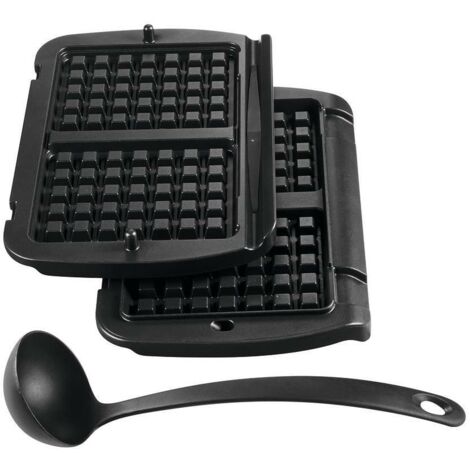 Plaques gaufres (x2) avec louche OptiGrill pour Grill Tefal