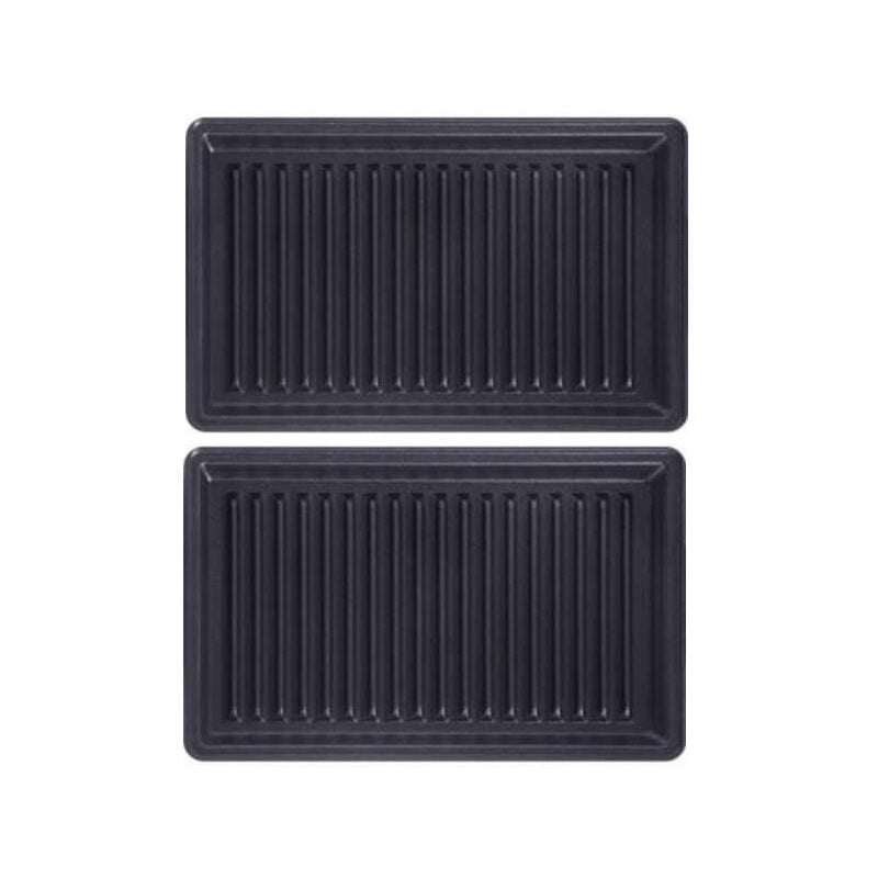 Plaques grill-panini par 2 pour Croque-monsieur Tefal