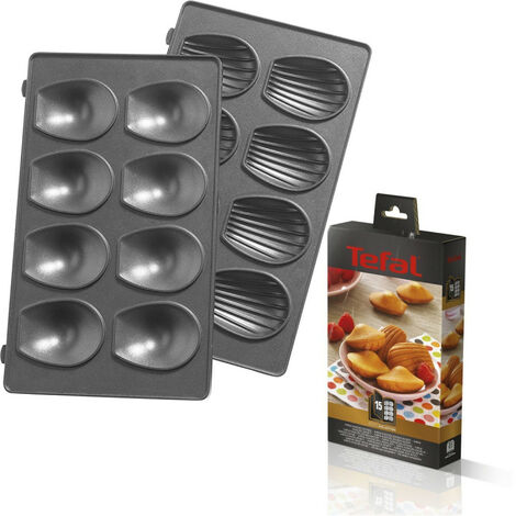 Plaques mini madeleine par 2  XA801512 pour Appareil à croque monsieur TEFAL SNACK COLLECTION, SNACK TIME, SNACK TIME COLORMANIA
