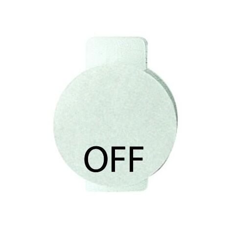 PLAQUET ''OFF'' GEWISS GW20594