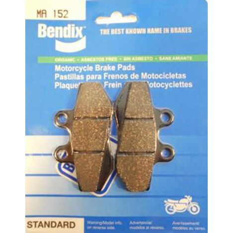 Plaquette de frein Bendix pour moto HRD 50 GS 2000 - 2002 MA152