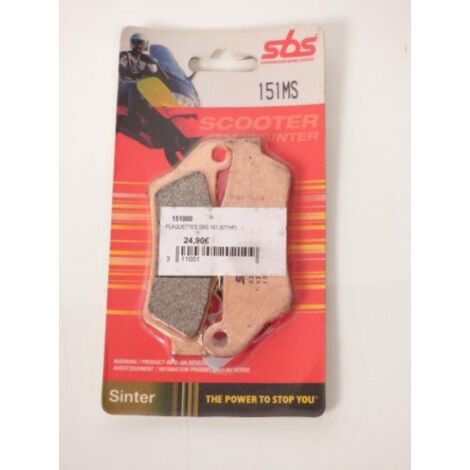 Plaquette de frein SBS pour scooter Gilera 800 GP 2008 151MS Neuf