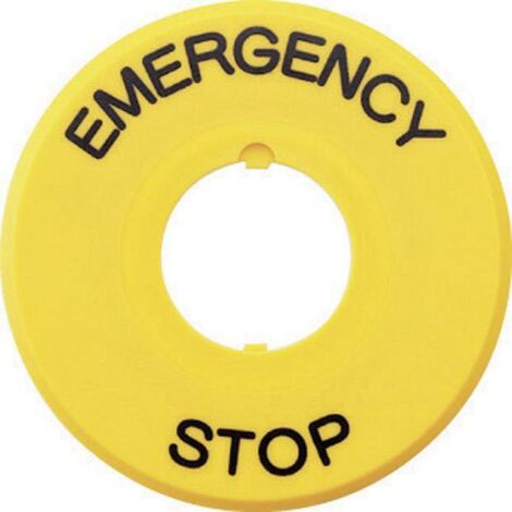 Plaquette de repérage Idec HAAV4-27 EMERGENCY STOP 1 pc(s) D75155