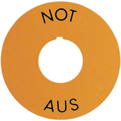 Plaquette de repérage RAFI 5.76.204.101/0400 (Ø) 60 mm NOT-AUS 1 pc(s) D78403