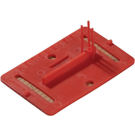 Plaquette de trait de niveau et d'axe RS21 pour L80xl50mm 8 g ROTHBUCHER SYSTEME (Par 50)