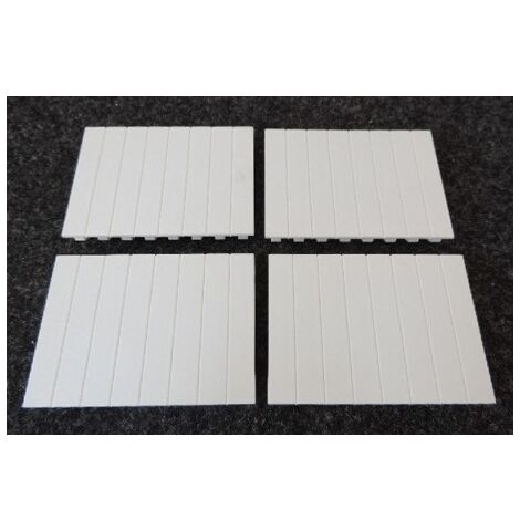 Plaquette d'obturation blanche 72mm 8 modules (s&achet de 4) RAL 9010 GE POWER 610382
