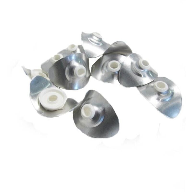 Plaquette ovale étanche pour plaque ondulée (x100) - Coloris - Aluminium