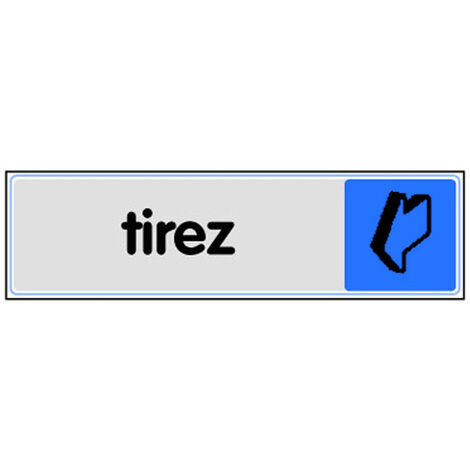 Plaquette tirez horizontale plexiglas couleur 170x45mm - NOVAP - 4033679