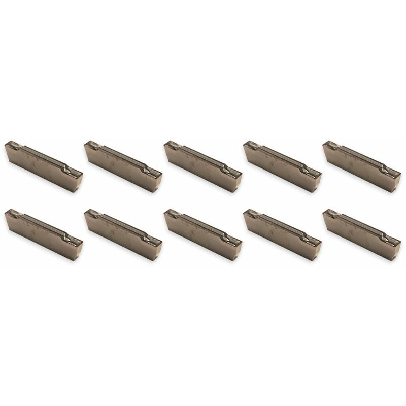Plaquettes à tronçonner revêtement TiAlN largeur de tronçonnage 2 mm 10 pcs MW-Tech MGMN200-M