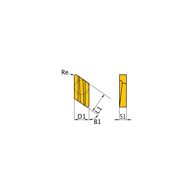 Optimum - Inserts hm-n, .62 KNUX160405R une 3441754 optimale
