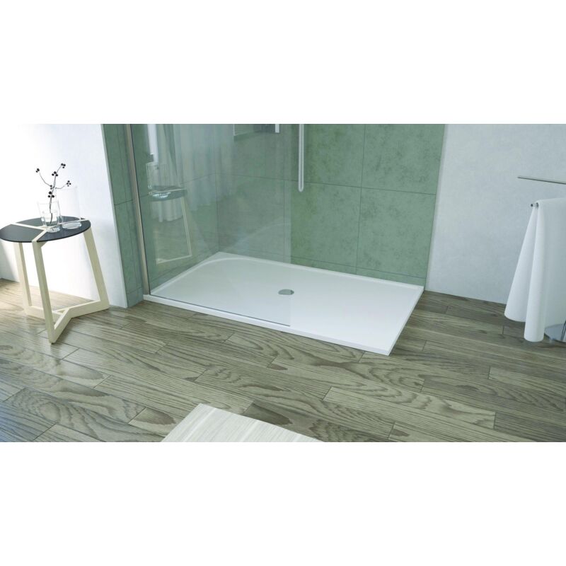 

Plaros de ducha de hormigón de síntesis HESTIA 80X140 Dimensiones : 140X80X3 cm - BLANCO