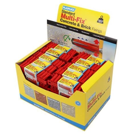 Plasplugs GP600 General-Purpose Fixings (50 Packs x 40 Plugs) PLAGP600