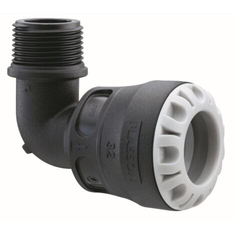 PLASSON ACCESORIOS TUBERIA PRESION codo mixto 90°r.macho s1 321 108500032010