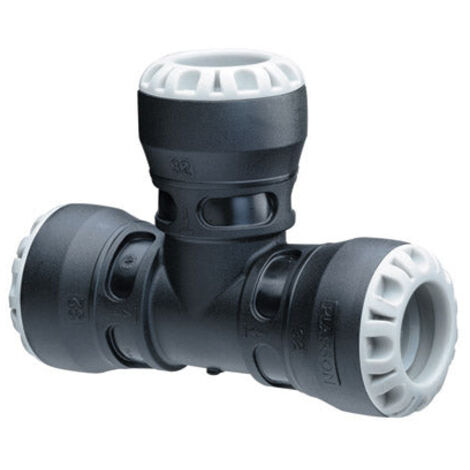 Plasson Equal Pushfit Tee 32mm Plumbing Connector - Durable PP